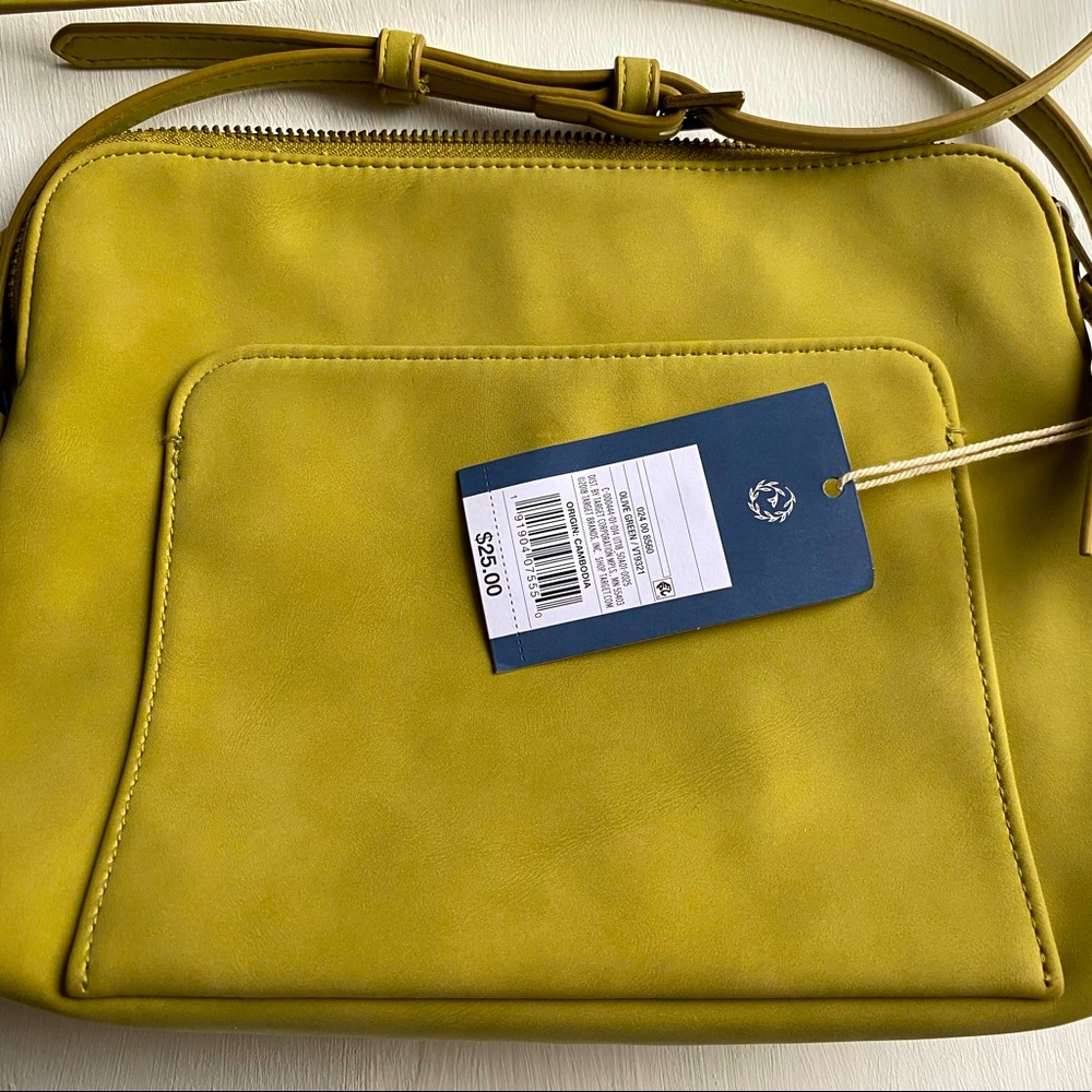 Olive green handbag